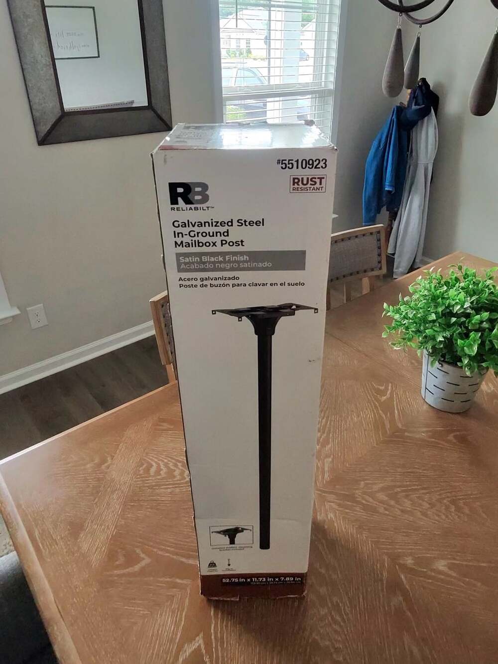 Reliabilt Galvanized Steel In-Ground Mailbox Post